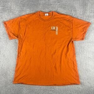 Las Vegas Men's X-Large Orange World Class Luxury Short Sleeve Tee Shirt